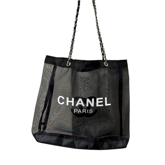 Authentic Chanel Mesh Tote. - Picture 3 of 4